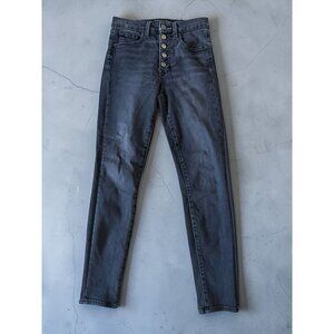 VERONICA BEARD Debbie Black Gray High Rise Skinny Ankle Jeans Size 27